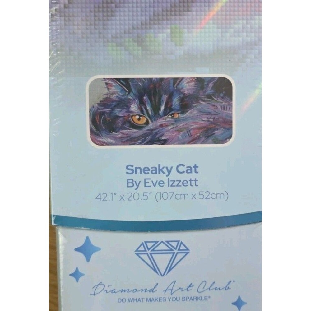 Diamond Art Club DAC ~ Sneaky Cat by Eve Izzett ~ Diamond Painting Kit